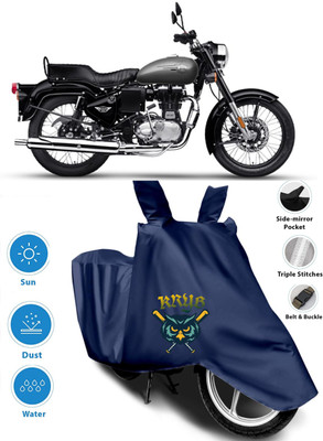 AUTOCAD Waterproof Two Wheeler Cover for Royal Enfield(Bullet 500, Blue)