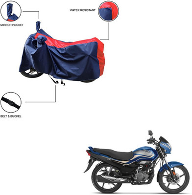 Trader's Stop Two Wheeler Cover for Hero(Super Splendor, Red)