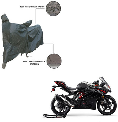 Trader's Stop Two Wheeler Cover for TVS(Apache RR 310, Grey)