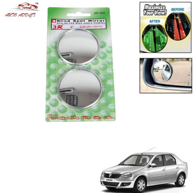 AuTO ADDiCT Manual Blind Spot Mirror For Mahindra Logan(Exterior)