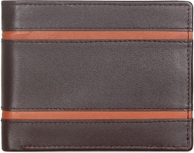 The CLOWNFISH Men Casual, Formal Brown Genuine Leather Wallet(6 Card Slots)