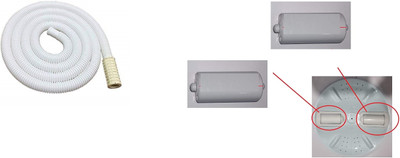 AVEU 2-Meter Multipurpose Hose Pipe for AC Outlet Drain Water And Samsung Pulsator Washing Machine -2 pcs Washing Machine Net(Pack of 2)