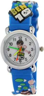 Brostin B097880N 2023 Smile :-)Analogue White Dial & Strap Blue Color Premium Quality Material Analog Watch  - For Boys