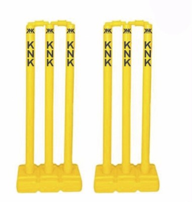 KNK Cricket Wickets, Cricket Stump, Cricket Wickets Plastic, Plastic Wickets (2 Set )(Yellow)