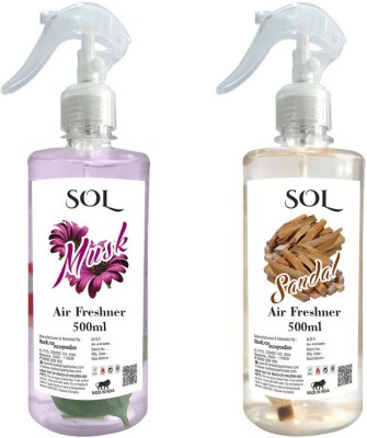 Sol Sandal, Musk Spray(2 x 500 ml)