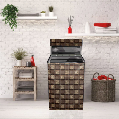 Wings Star Top Loading Washing Machine  Cover(Width: 81 cm, Brown)