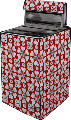 Wings Star Top Loading Washing Machine  Cover(Width: 53 cm, Red)