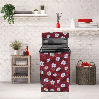 Wings Star Top Loading Washing Machine  Cover(Width: 53 cm, Red)