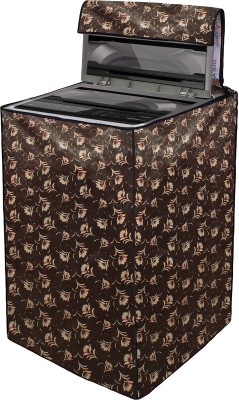Wings Star Top Loading Washing Machine  Cover(Width: 85 cm, Brown)
