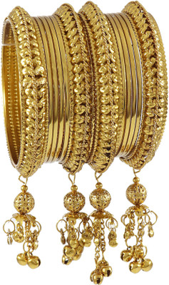 ZULKA Metal Bangle Set(Pack of 12)