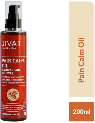 JIVA Pain Calm Oil - Ayurvedic Pain Relief Oil for Joint Pain, Back Pain and Muscle Stiffness - 200 ml - Pack of 1 Spray(200 ml)