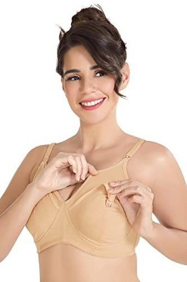 Alies Women Full Coverage Non Padded Bra(Beige)