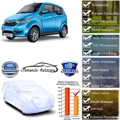 Tamanchi Autocare Car Cover For Mahindra e2o PLUS(Silver)