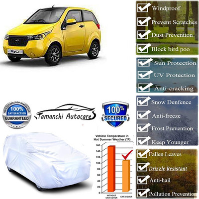 Tamanchi Autocare Car Cover For Mahindra Reva(Silver)