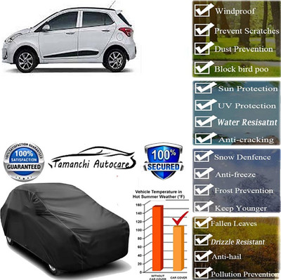 Tamanchi Autocare Car Cover For Hyundai Grand i10(Black)