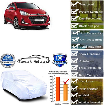 Tamanchi Autocare Car Cover For Hyundai Grand i10(Silver)