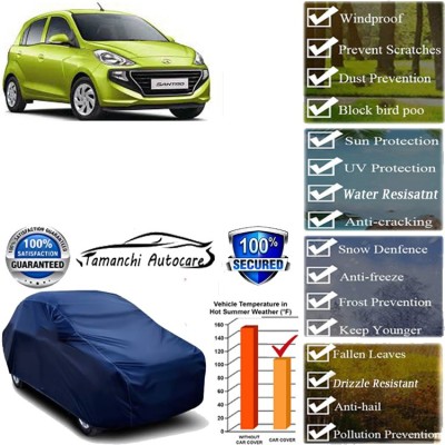 Tamanchi Autocare Car Cover For Hyundai Santro Sportz SE AMT Petrol(Blue)