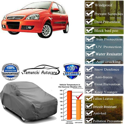 Tamanchi Autocare Car Cover For Tata Indica Turbo(Grey)