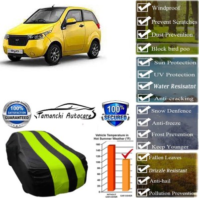 Tamanchi Autocare Car Cover For Mahindra Reva(Green, Black)