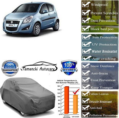 Tamanchi Autocare Car Cover For Maruti Suzuki Ritz(Grey)