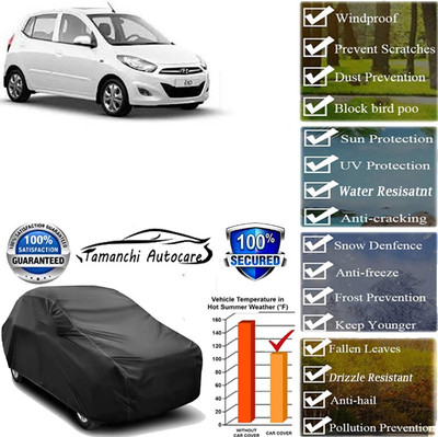 Tamanchi Autocare Car Cover For Hyundai i10(Black)