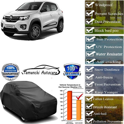 Tamanchi Autocare Car Cover For Renault Kwid(Black)