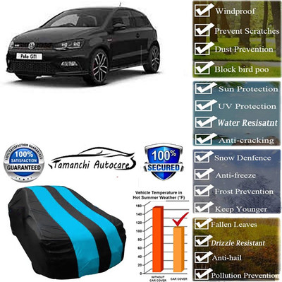 Tamanchi Autocare Car Cover For Volkswagen Polo GT TSI(Blue, Black)