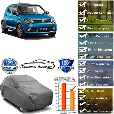 Tamanchi Autocare Car Cover For Maruti Suzuki Ignis(Grey)