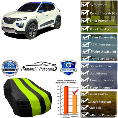 Tamanchi Autocare Car Cover For Renault Kwid EV(Green, Black)