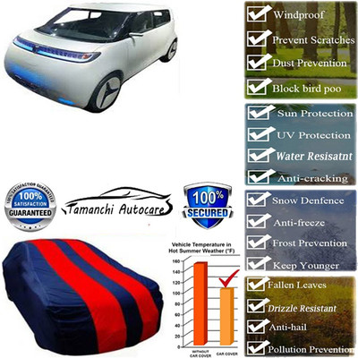 Tamanchi Autocare Car Cover For Universal For Car(Red, Black)
