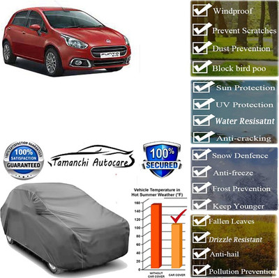 Tamanchi Autocare Car Cover For Fiat Punto Evo(Grey)