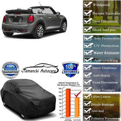 Tamanchi Autocare Car Cover For Mini Cooper(Black)