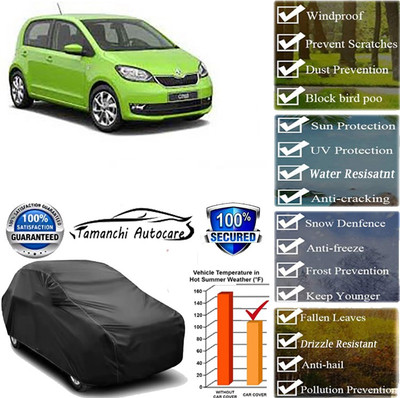 Tamanchi Autocare Car Cover For Skoda Universal For Car(Black)