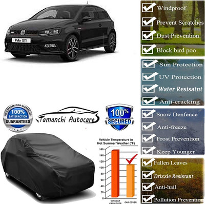 Tamanchi Autocare Car Cover For Volkswagen Polo GT TSI(Black)