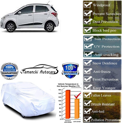Tamanchi Autocare Car Cover For Hyundai Grand i10(Silver)