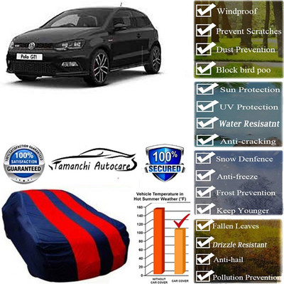 Tamanchi Autocare Car Cover For Volkswagen Polo GT TSI(Red, Black)