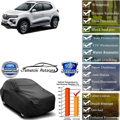 Tamanchi Autocare Car Cover For Renault Kwid AMT(Black)