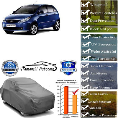 Tamanchi Autocare Car Cover For Tata Vista(Grey)
