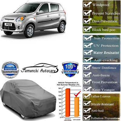 Tamanchi Autocare Car Cover For Maruti Suzuki Alto 800(Grey)