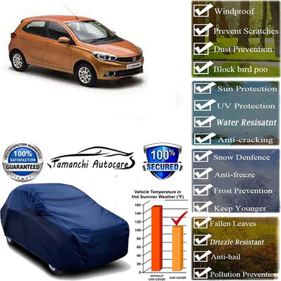 Tamanchi Autocare Car Cover For Tata Tiago(Blue)