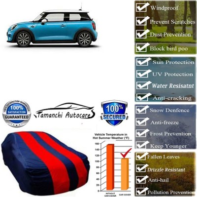 Tamanchi Autocare Car Cover For Mini Cooper 3 DOOR S(Red, Black)