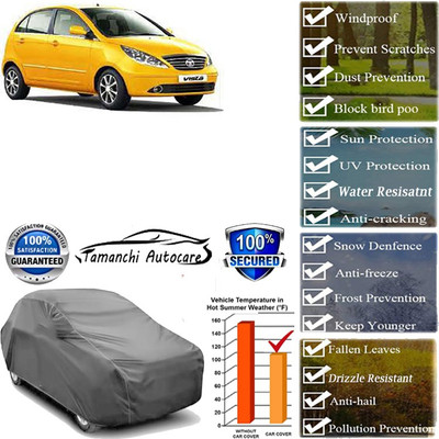 Tamanchi Autocare Car Cover For Tata Vista Tech(Grey)