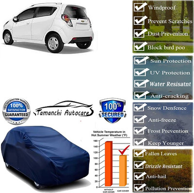 Tamanchi Autocare Car Cover For Chevrolet Beat(Blue)