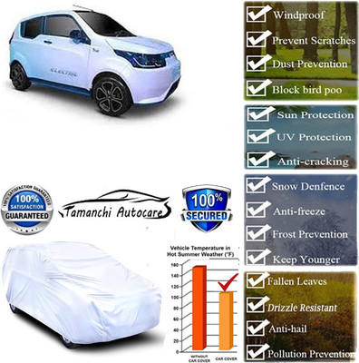 Tamanchi Autocare Car Cover For Mahindra e2o NXT(Silver)