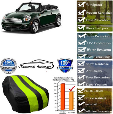 Tamanchi Autocare Car Cover For Mini Universal For Car(Green, Black)