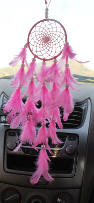 handymandy store baby pink 4 inch Car Hanging Ornament(Pack of 1)