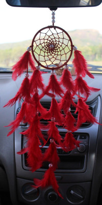 handymandy store red 4 inch ring Car Hanging Ornament(Pack of 1)