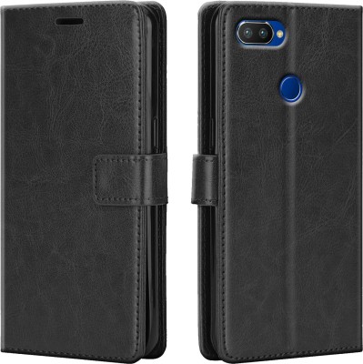 Crickle Flip Cover for Realme U1(Black, Pack of: 1)