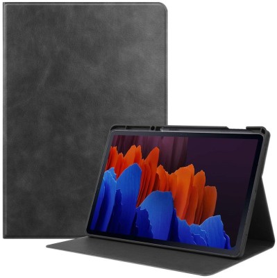 HARITECH Flip Cover for Samsung Galaxy Tab S7 Plus 12.4 inch(Black, Grip Case, Pack of: 1)