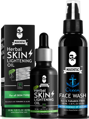 MUUCHSTAC Skin Lightening Oil and Face Wash(2 Items in the set)